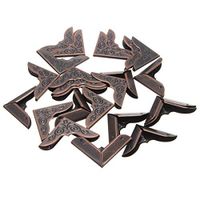 Liyafy Red Copper Decorative Craft Book Album Menu Scrapbook Corner Protector Guard 50Pcs