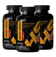 Metabolism Booster Pills - Premium Garcinia CAMBOGIA Extract with Calcium, Chromium, Potassium 1300 Mg - Weight Control Pills - 3 Bottle 180 Capsules