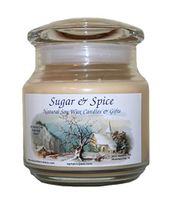 Sugar & Spice Natural Soy Wax Candles 16 Ounce (Gourmet Vanilla)
