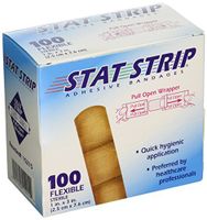 American White Cross Fabric Adhesive Strips, Sterile, Lightweight, 1" x 3", 100/Box, 12 Box/Case (Pack of 1200)