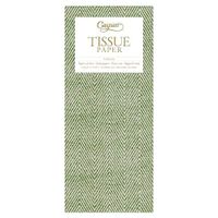 Caspari Solid Tissue Paper in Green Jute, 16 Sheets Included