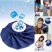 Sinwo Ice Bag,Hot and Cold Reusable Ice Bag,Relief Heat Pack Sports Injury Reusable First Aid (Blue, 6INCH)