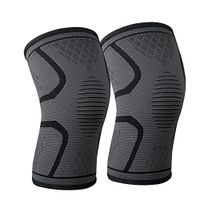 ShiLiTech Knee Brace Best Compression Knee Sleeve for Pain Relief, Injury Recovery, Meniscus Tear.Knee Support for Running, Basketball and More Sports(Black, L)