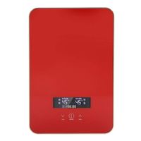 Instant Water Heater, 220V 8500W Tankless Instant Electric Hot Water Heater Electric Tank Constant Temperature Water Heater for Home Bathroom Shower(Red)