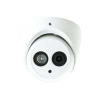 Dahua HAC-HDW1200EM 2 Megapixel HD-CVI Matrix IR Eyeball Dome Security Camera, 3.6mm Lens 164FT Night Vision Outdoor IP66 4-IN-1 UTC Switchable (AHD, TVI, CVI, CVBS) White 2MP