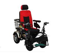 TX Electric Wheelchair Folding Super Light Automatic Multifunctional Elderly Disabled 4 Wheeled Scooter with Carrying Basket, Lithium Battery