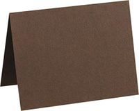 A6 Folded Card (4 5/8 x 6 1/4) - Chocolate (1000Qty) | Perfect for Personal Stationery, Invitation Suite Inserts, Casual Correspondence and much more! | EX5030-17-1M