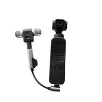 DEESEE(TM) NewType C to 3.5mm Audio Adapter External Wireless Microphone For DJI Osmo Pocket (Silver)