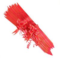 SUPVOX 20PCS Flower Pull Bows Gift Wrapping Ribbons String Bows Basket Box Bow for Festival Wedding Christmas