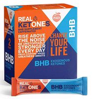 Real Ketones BHB Caffeinated Exogenous Ketone Sticks - Peach - 15ct