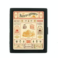Metal Cigarette Case Vintage Poster D-026 Bees & Honey