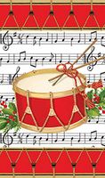 Entertaining with Caspari Long Match for Fire Matches & Christmas Dinner - Christmas Concert Pattern