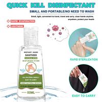 Iulove Portable Liquid Hand Soap,Dvanced Hand Sanitizer Soothing Gel Portable No-wash Quick-Drying Dvanced Hand Sanitizer Soothing Gel 50ML/1PC