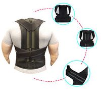 Back Brace Working Support Lumbar Belt Adjustable Straps Pain Relief Improves Posture and Provides for Lower and Upper Back Pain Women Men Daily Care (XL)