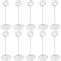 Artliving 10pcs Place Card Holder Memo Holder Clip Photo Holder Table Number Holder Sliver