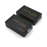 VGA Extender Over Cat6 up to 328ft / 100M VGA Extension Adapter Over RJ45 Ethernet Cable (1 Transmitter + 1 Receiver)
