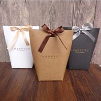 SHHS 9 PCS Thank You Gift Wrap Boxes Packing Bags(3black&3white&3brown), Minimalist Gift Boxes Easter, Decorative Presents Box Bundle for Packing Candy/Tie