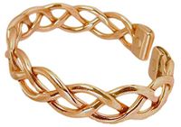 Solid Copper Womens Magnetic Cuff Bracelet Fran Medium with Gift Box