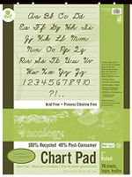 Ecology Recycled Chart Pad, 1 Inch Ruled, 24 x 32 Inches, 70 Sheets