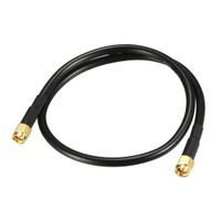 uxcell Antenna Extension Cable SMA Male to SMA Male Coaxial Cable RG58 50 Ohm 1 ft