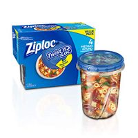 Ziploc Storage Containers, 4 Count, (Pack of 2)