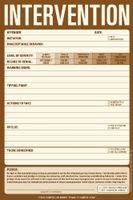 Intervention Writing Notepad Sheet By Knock Knock