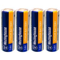 Westinghouse 14505 AA Size 3.6v Lithium Thionyl Chloride Non-Rechargeable Primary Battery (4 Count)