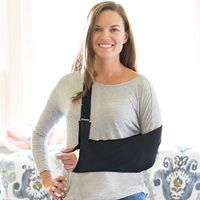 Joslin Sling Ultimate Arm Sling – Black Arm Sling – Average Adult Size, for users 5′ to 6′ tall