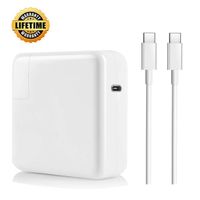 Hebest USB C Charger Mac Book Pro Charger, 87W USB-C Power Adapter Thunderbolt 3 Ports Replacement Charger for Mac Book Pro 13 and 15 Inch with Type C Charge Cable(After 2016)