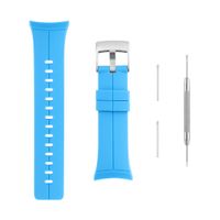 Sencato Suunto Spartan Ultra HR Luxury Version Soft Silicone Replacement Band, Wrist Strap (Blue)