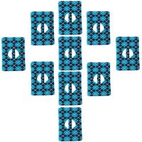 Medtronic Adhesive Patches, Hypoallergenic and Water Resistant. (Argyle Blue)