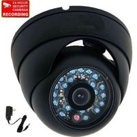 VideoSecu Outdoor Day Night IR 600TVL CCTV Security Camera Built-in 1/3" Sony Super HAD CCD Weatherproof 20 Infrared LEDs for Home Surveillance with Bonus Power Supply and Security Warning Decal 1O4