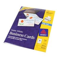 Avery 2in X 3 1/2in CleanEdge White Inkjet Business Cards, 150 Cards (15 Sheets)