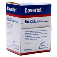 Coverlet Fabric Adhesive Bandage Strip 1" x 3" (Box of 300)