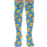 Tiled Pattern Of Heart Shape Pizza Women And Men Long Classics Sport Socks Running Socks High Stockings