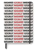 Socially Awkward - PU Leather A5 Lined Journal Notebook - Mental Health Awareness