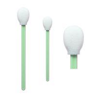 100pcs 5.18" Cleanroom Double-Layer Foam Tip Cleaning Swabs with Large Round Head Cleaning for Inkjet/Thermal Printers, Tape Heads, Optical Lens, Camera Sensors, Gun, Firearms, Electronics CK-FS708