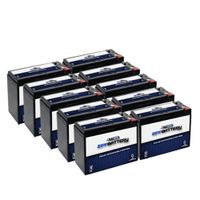 12V 10AH Sealed Lead Acid (SLA) Battery - T2 Terminals - for ZB-12-10 - 10PK