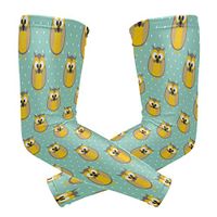 Owl Pellets Polka Dots Light Green Unisex Arm Sleeve,UV Protection Arm Compression Sleeve, Skin Protection Sport Arm Cooler Sleeve for Running Hiking Jogging Motorcycling Climbing Camping