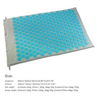 Makango Acupressure mat Acupressure Cushion Head and Neck Back Foot Massage Cushion Pillow Yoga Nail Insole Compression, Head Massager (Color : A2)