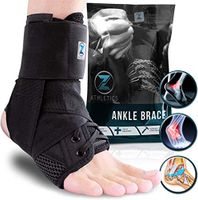 Zenith Ankle Brace, Lace Up Adjustable Support – for Running, Basketball, Injury Recovery, Sprain! Ankle Wrap for Men, Women, and Children