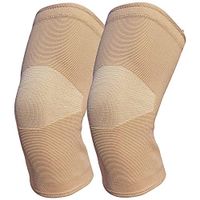 knee compression sleeve（1pair）- knee brace for women and men for Meniscus Tear, Arthritis, ACL, MCL, Running, Workout, Basketball, Sports (beige, S)
