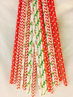 Confetti PaperWerks Cherry Straws - 100% Biodegradable (Pack of 100 Multiple Variety), Excellent Quality Straws for Celebrations, Parties, Holidays and Much More.