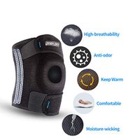 Omecon Knee Brace - Sport Knee Wraps for Men and Women, Great Support and Protection, for Arthritis, Pain Relief with Adjustable Straps and Breatheable Fabric