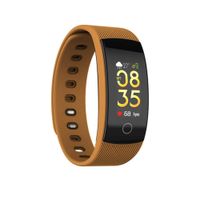 Choosebuy Bluetooth Smart Watch, Touch Screen Health Intelligent Wristwatch IP67 Waterproof Sleep Blood Pressure Heart Rate Monitor Smart Bracelet for Android/IOS For Men/Women/Elderly (Brown)