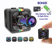 Spy Camera Hidden Camera Mini - Wireless Camera Cop Cam, Action Cameras for Indoor or Outdoor, Home Office or Car Video Recorder with 1080p HD Recording and Night Vision - 1 Cubic Inch