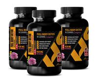 Natural Detox Cleanse for Women - Full Body Detox and Cleanse Complex 920 mg - Burdock Root Vitamins - 3 Bottles 300 Capsules