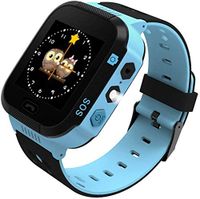 Enow Kids Smart Watch, LBS Tracker for Boys Girls with SOS Call Camera Flashlight Alarm Activity 1.44'' Touch Screen SIM Card Slot Electronic Smartwatch for Android/iOS (Blue)