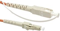 Fluke Networks NFK1-1SMPLX-LC Simplex Multimode Test Reference Cord for LC Adapter, 62.5 µm, 1 m Cable Length, SC/LC