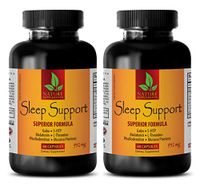 Energy Supplement All Natural - Sleep Support Superior Formula 952 Mg - 5-htp Enhanced - 2 Bottles (120 Capsules)